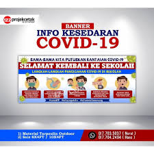 Macam mana dengan sekolah anda? Covid19 Banner Kesedaran Covid19 Langkah Pencegahan Untuk Umum Sekolah Shopee Malaysia