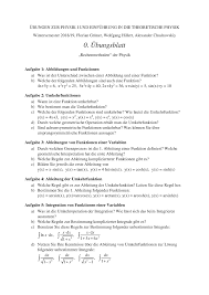 All are good and legitimate mathematical questions so i will try to answer each one in turn, in order of. Physik 0 Ubungsblatt 0 Physik I Studocu