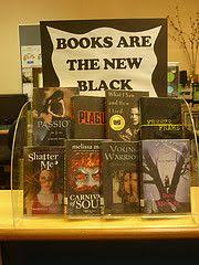 Books Are The New Black Library Displays Library Book Displays Elementary Library