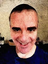 person considers multicolor hair dye after haircut