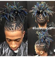 Braided Spiked High Top Locs Dreadlock Hairstyles For Men Dreadlock Hairstyles Black Hair Styles