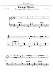 I did not play this myself, the computer played this, and i just recorded it and m. Song Of Storms Sheet Music