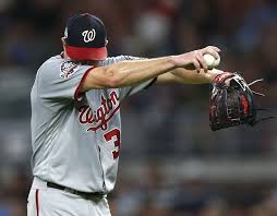 Ellis hit a comebacker that tipped off scherzer's glove and trickled toward shortstop trea turner for miami's first hit. Strasburg Back To Normal But Scherzer Has Sprained Ankle Nationals Pastime
