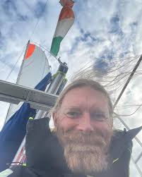 Good afternoon from Waxwing Light variable winds so a busy morning trying  all different sail combinations to keep us moving along towards Portimao  Portugal 🇵🇹 A lot of shipping traffic to and