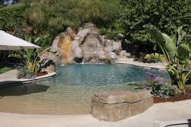 Beach Style Pool With Slide Dream Pools Beach Entry Pool Backyard Pool