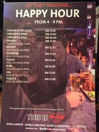 Posted on october 6, 2015. Hard Rock Cafe Kl Menu Price Cafe