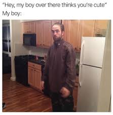 Грустную сцену смерти седрика превратили в весёлую. Tracksuit Robert Pattinson Standing In The Kitchen Know Your Meme