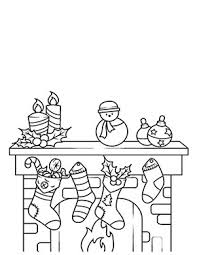 Ausmalbilder Weihnachten Kamin An Weihnachten
