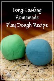Super Long Lasting Play Dough Homemade Playdough Recipe Homemade Playdough Playdough Recipe