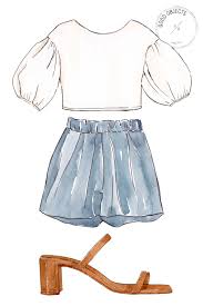 Good Objects Summer Outfit Fashion Design Clothes Illustration Fashion Design Clothes Design