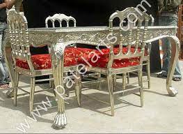 Silver Dining Set Dining Table Silver Dining Sets Manufacturers India Antique Royal Silver Dining Set Silver Dining Tabl Zilveren Tafel Victorian Udaipur