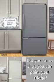 My husband had a paint room in our basement/garage. How To Paint Your Fridge Refrigerator Painted Fridge Painting Appliances Heirloom Traditions Paint