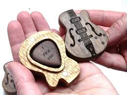 Custom Wooden Guitar Box With Guitar Pick Personalized Etsy In 2020 Guitar Picks Personalized Wood Guitar Pick Guitar Pick Box