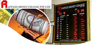 You get the real exchange rate. Raffles Money Change Pte Ltd