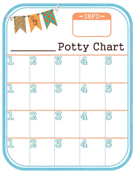 potty charts for children printable reward charts template