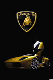 45 Lamborghini Logo Wallpaper Hd On Wallpapersafari The lamborghini logo is in the shape of a shield that is filled with a black background and outlined with gold.