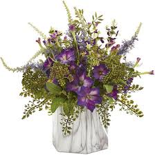 Pottery barn faux mixed fall hydrangea and rose in square vase. Best Realistic Fake Flowers For Your Home Faux Flower Bouquets Style Living