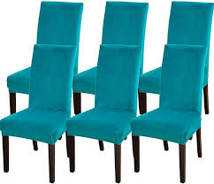 These dining rooms with rugs will inspire you to buy your own. Searchi Velvet Dining Room Chair Covers Set Of 6 Fit Stretch Soft Plush Removable Washa Dining Room Chair Covers Slipcovers For Chairs Dining Chair Slipcovers