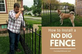 How To Install A No Dig Fence Lowes Grand Empire Xl Everyday Old House In 2020 Dog Fence Temporary Fence For Dogs Pet Fence