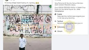 Are you searching for foto presiden png images or vector? Salah Foto Jokowi Dengan Background Tulisan Karya Terbaik Pemerintah Adalah Hutang Cek Fakta