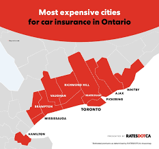 The state's high insurance rates are largely due to the high number of fraudulent insurance claims made each additionally, several cities are less populated than others and have shorter commute times, reducing the another factor impacting your car insurance rate is the type of state you live in. The 10 Most Expensive Cities In Ontario For Car Insurance Ratesdotca