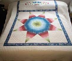 Handmade And Patchwork Double Wedding Ring Quilt Amish Amish Quilts For Sale Quilts For Sale Quilts