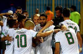 #الجزائر #منتخب_الجزائر المنتخب العربي الوحيد يلي كتب التاريخ منتخب الجزائر في كاس العالم. Ù…Ù†ØªØ®Ø¨ Ø§Ù„Ø¬Ø²Ø§Ø¦Ø± ÙŠØªØ£Ù‡Ù„ Ù„Ù†Ù‡Ø§Ø¦ÙŠØ§Øª Ø£Ù…Ù… Ø¥ÙØ±ÙŠÙ‚ÙŠØ§ Ø¨Ø¹Ø¯ Ø§Ù„ØªØ¹Ø§Ø¯Ù„ Ø£Ù…Ø§Ù… Ø²ÙŠÙ…Ø¨Ø§Ø¨ÙˆÙŠ Ø§Ù„ØªÙŠØ§Ø± Ø§Ù„Ø§Ø®Ø¶Ø±