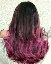 Ombre Brunette Into Vivid Roses And Pinks Purple Ombre Hair Pink Ombre Hair Pink Hair Tips