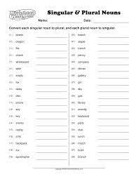 Spanish Plural Nouns Worksheets Google Search