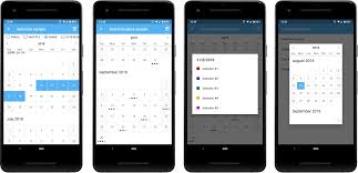 A Beautiful Material Calendar With Endless Scroll