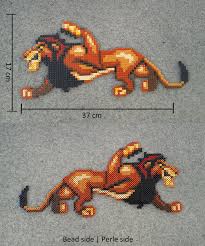 Lion King Set Scar Hama Beads Perler Hama Beads Patterns Hama Beads Hama Beads Design