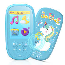 Agptek Mp3 Player For Kids Children Music Player With Bluetooth Built In Speaker 8gb 2 4 Inch Color Screen Support Fm Radio Video Voice Recorder Expandable Up To 128gb Blue Agptek