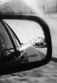 Black And White Road Aesthetic Pin By Patrick Velasquez On On The Road Again Car Mirror Black And White Road Trip