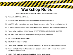 Workshop Safety Rules Poster K3lh Com Hse Indonesia Hse