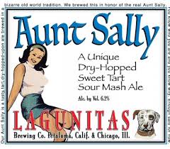 Illustration shows old mother hubbard, no. Aunt Sally Lagunitas Brewing Company Untappd