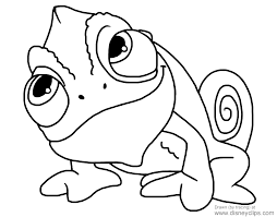 How to color disney's princess rapunzel and pascal the chameleon colouring sheet dress coloring pages tangled coloring book hair princess coloring for kids. Tangled Coloring Pages Disneyclips Com