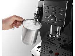 Equipped with a manual adjustable cappuccino device to prepare easily a great cappuccino or hot milk, long coffee button , cup holder and water filter. Ecam 23 120 B
