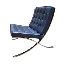 Starts at $2680 shop now. Blue Barcelona Chair Ludwig Mies Van Der Rohe Design Addict Lounge Easy Chairs