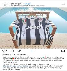 Add the official printing with the names and numbers of juve stars like ronaldo 7, dybala 10 etc. Juventus Cristiano Tourist Pinches First Signed Juve Shirt From Reporter As Com