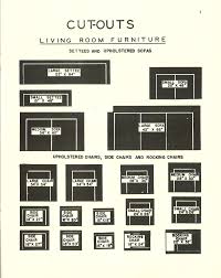 Timely t 131 furniture template, 1/8 scale stencil architectural. 2