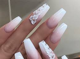 A yet another elegant nail 15. 32 Most Beautiful Bridal Wedding Nails Design Ideas For Your Big Day Elegantweddinginvites Com Blog