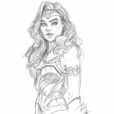 It's just a basic model proportion sheet to practice basic female form for beginners. Wonder Woman Fan Art Drawing