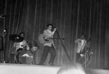 On 21st 1956, Elvis Presley performed at the Municipal Auditorium in  Topeka, Kansas, at 7:00pm. The show drew a crowd of 2,500 people.