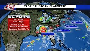 In less than a day, southeastern. Tropical Storm Claudette Hits Southeast United States The Pawprint