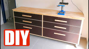 Diy Build A Workbench Werkbank Selber Bauen Anleitung Deutsch German Youtube Werkbank Selber Bauen Garage Selber Bauen Schublade Bauen