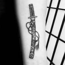 40 Katana Tattoo Designs For Men Japanese Sword Ink Ideas Wrist Tattoos For Guys Inner Forearm Tattoo Tattoo Designs Men