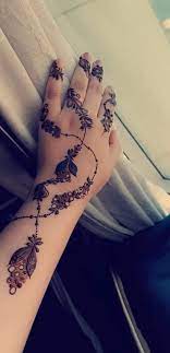 حناء خليجي | Finger henna designs, Finger henna, Henna designs