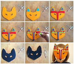 Laissez un peu de papier en surplus autour des contours au cas où vous décideriez que. Comment Faire Un Masque De Feutrine Comment Faire Un Masque Art Jeunes Enfants Diy Enfant
