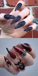 24 Witzige Halloween Nail Art Design Ideen Schurke Wolf Stiletto Nagelkunst Halloween Nagel Nageldesign Bilder