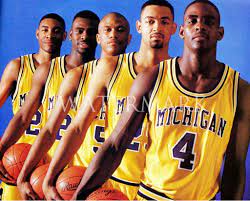 Fab Five Chris Webber Juwan Howard Jalen Rose Ray Jackson And Jimmy King Michigan Sports Sports Basketball Fab Five